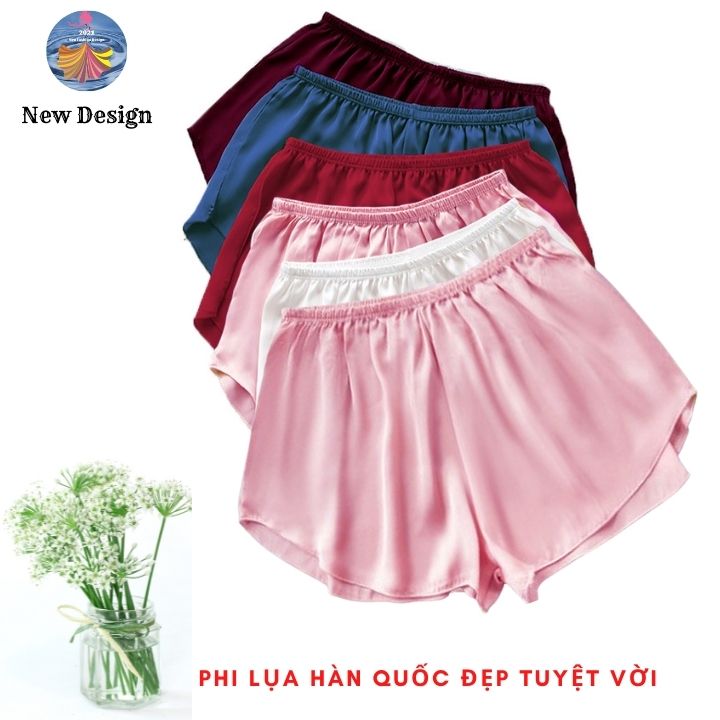 Quần Đùi Nữ Mặc Nhà Chất vải Lụa Hàn Quốc ,Mịn ,Mặc Mát, Hàng Thiết kế Cao Cấp (45-65kg)  Nhiều Màu New design  QA0003