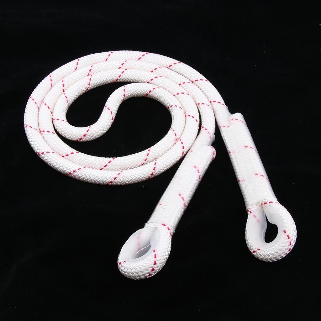 2x 1.5m Safety Lanyard , 22KN Outdoor Climbing Sports Safety Harness Belt Lanyard Dynamic Rope