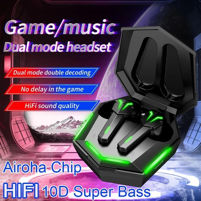 Tai nghe chơi game không dây Bluetooth TZUZL TWS 9D 5.2 với micro cao cấp thời trang