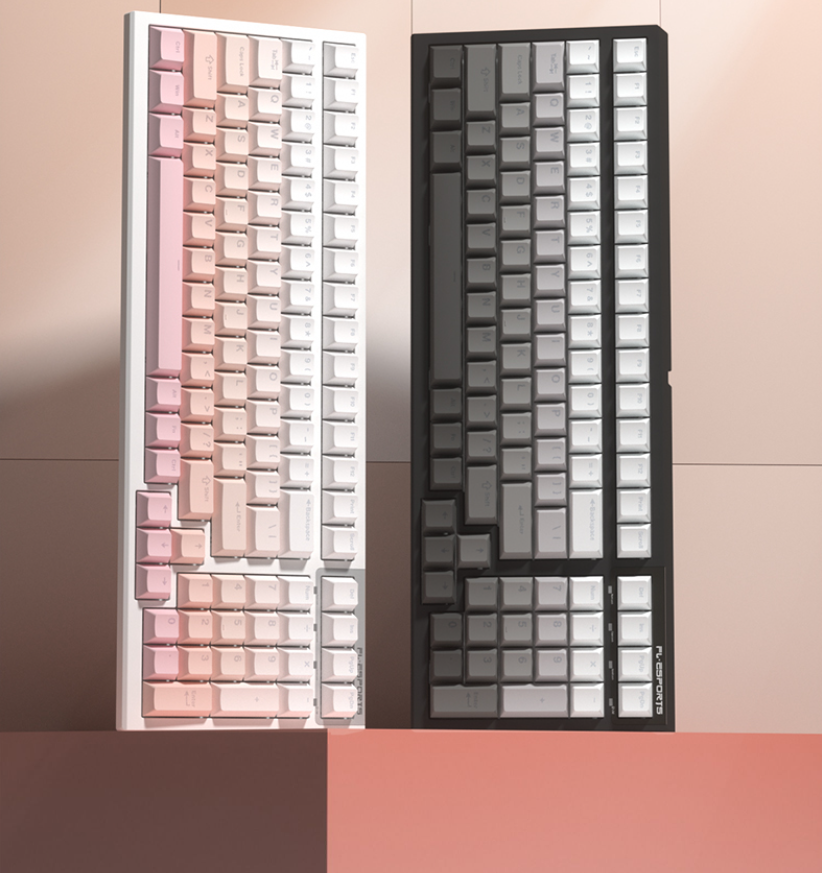 Bàn phím máy tính  FL-Esports FL100CPM (Sakura Pink/White Olivia/Marsmallow)_Mới, Hàng chính hãng