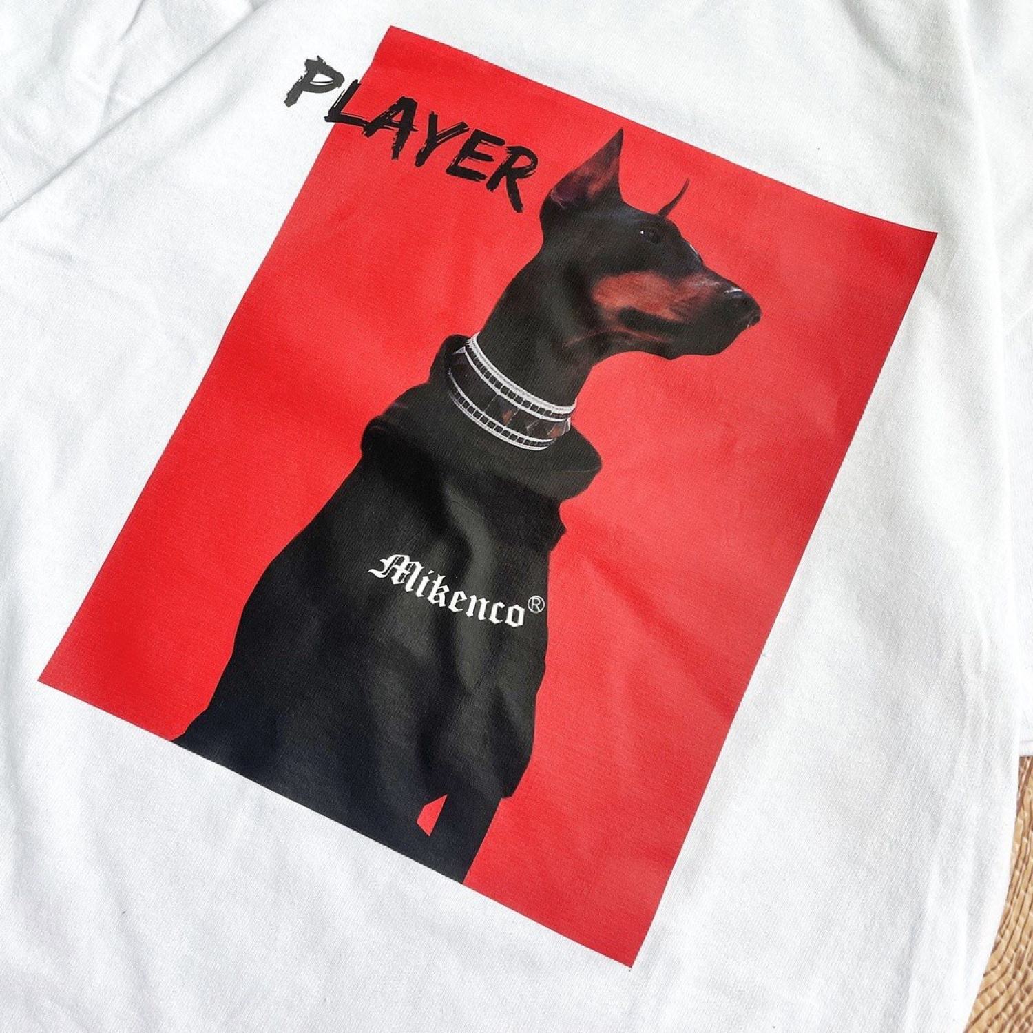 Áo thun nam nữ Chó Player , áo phông unisex form rộng chất cotton mát mịn thấm hút mồ hôi