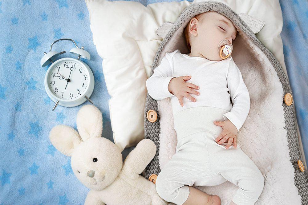 Trẻ Sơ Sinh Xe Đẩy Túi Ngủ Kid Ngủ Bao Bunny Trẻ Sơ Sinh Đan Ngủ Giường Bao Bao Dệt Kim Đầm Footmuff Tập Đi Cho Bé