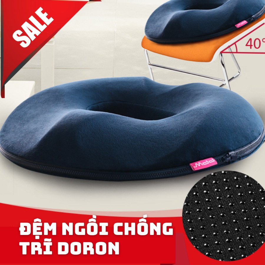 Gối Đệm Ngồi Cao Su Non ZURI PILLOW LM-500 Chuyên Dụng Cho Người Bệnh Trĩ, Đau Xương Cụt, Đau Mỏi Mông