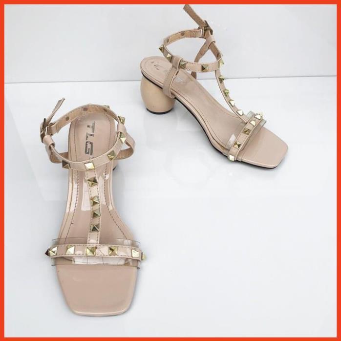 TLG Sandal cao gót nữ quai đính đá hot trend 2020 trẻ trung năng động 20742
