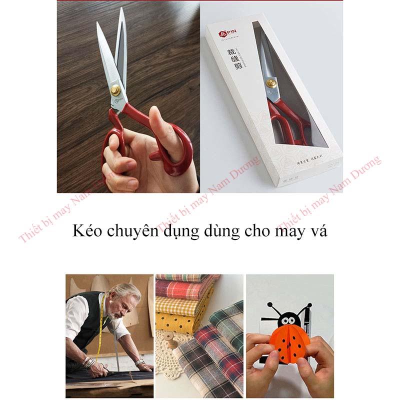 Kéo cắt may > Kéo cắt vải Hiệu PIN cao cấp màu đỏ