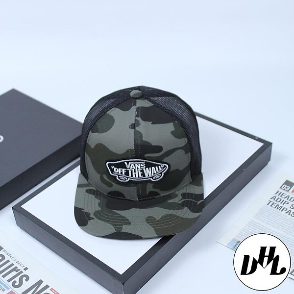 (Hàng VNXK) Mũ lưỡi trai, nón Hiphop Van nam nữ phối vải Kaki đẹp Form chuẩn (Ảnh thật)