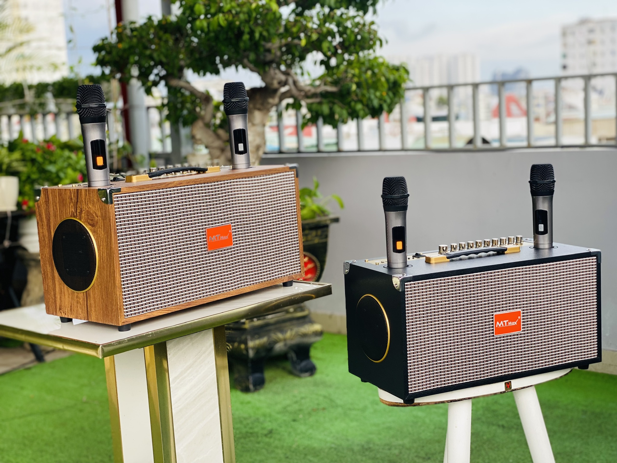 Loa Xách Tay Karaoke Nghe Nhạc K1 ProMax – Bass Đôi 15cm, Công Suất 200W, 6 Đường Tiếng, Kèm Micro Hát Hay Hàng Nhập Khẩu