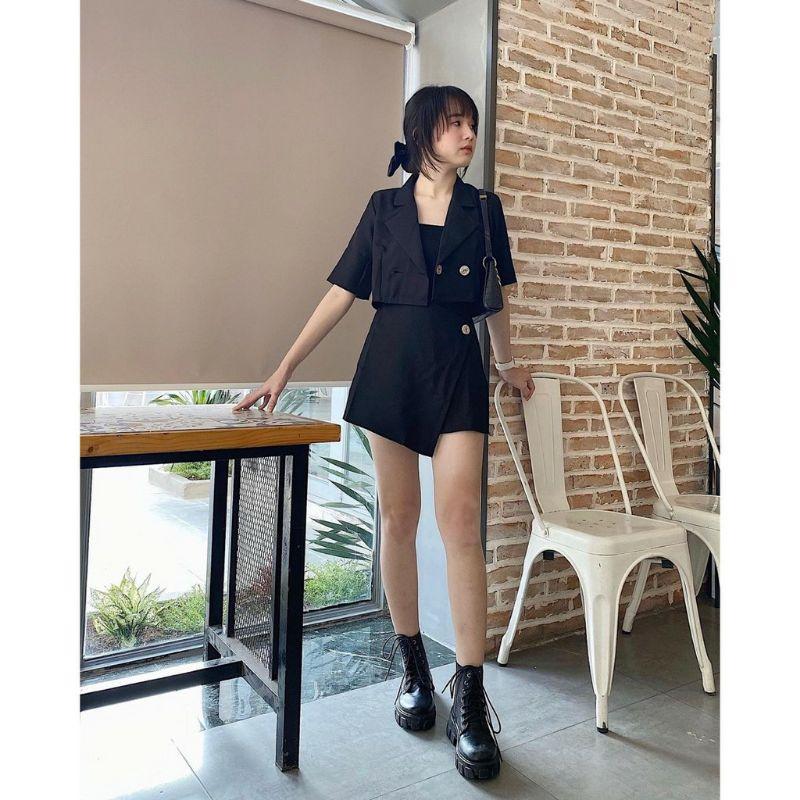 SET ÁO CỔ VEST và CHÂN VÁY