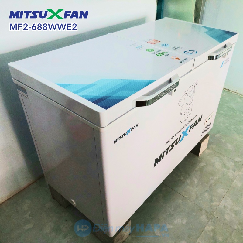 Tủ Đông+Mát MITSUXFAN MITSUXFAN MF2-4566WWI Inverter 450 Lít, 02 Ngăn Cao Cấp, Tiêu Chuẩn Châu Âu - Hàng Chính Hãng