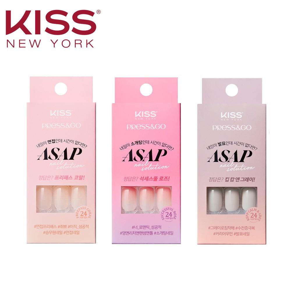 Móng Tay Gel Dán Press &amp; Go Kiss New York Nail Box