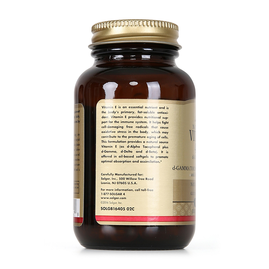 Nhập Khẩu Usa Chính Hãng Viên Uống Bổ Sung Vitamin E Làm đẹp Da Ngăn Lão Hóa Sớm Solgar Vitamin E 400 Iu