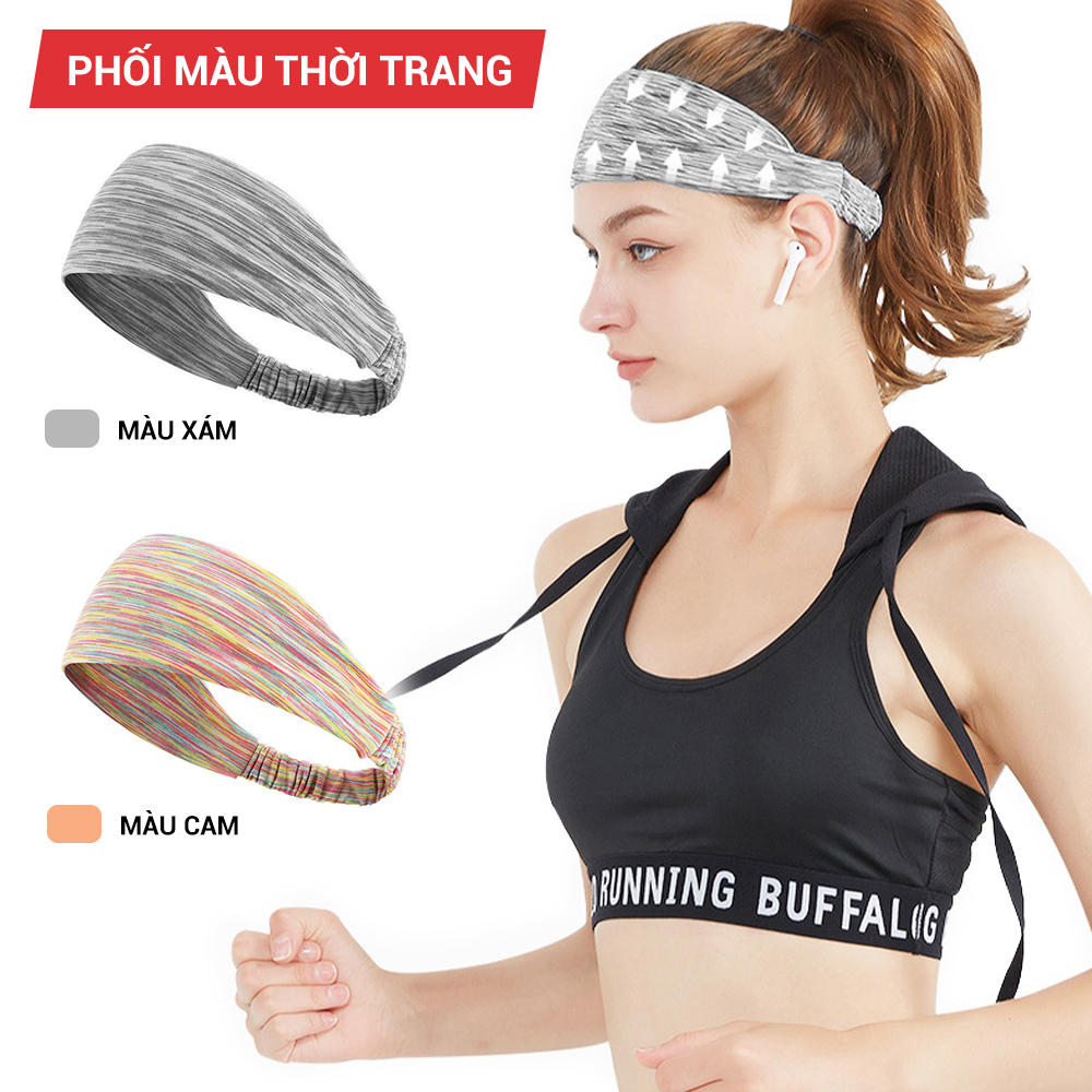 Băng đô thể thao, chạy bộ co giãn, đàn hồi GoodFit GF07RA