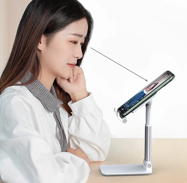 Giá Đỡ Điện Thoại , Máy Tính Bảng Có Thể Gấp Gọn, Chống Trượt, Tùy Chỉnh Độ Cao, Hàng Chính Hãng-Loại 1