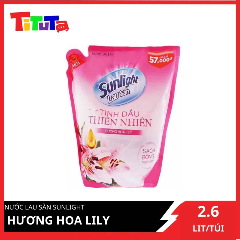 Nước Lau Sàn Sunlight Thiên Nhiên Hương Hoa Hồng Và Lily Túi