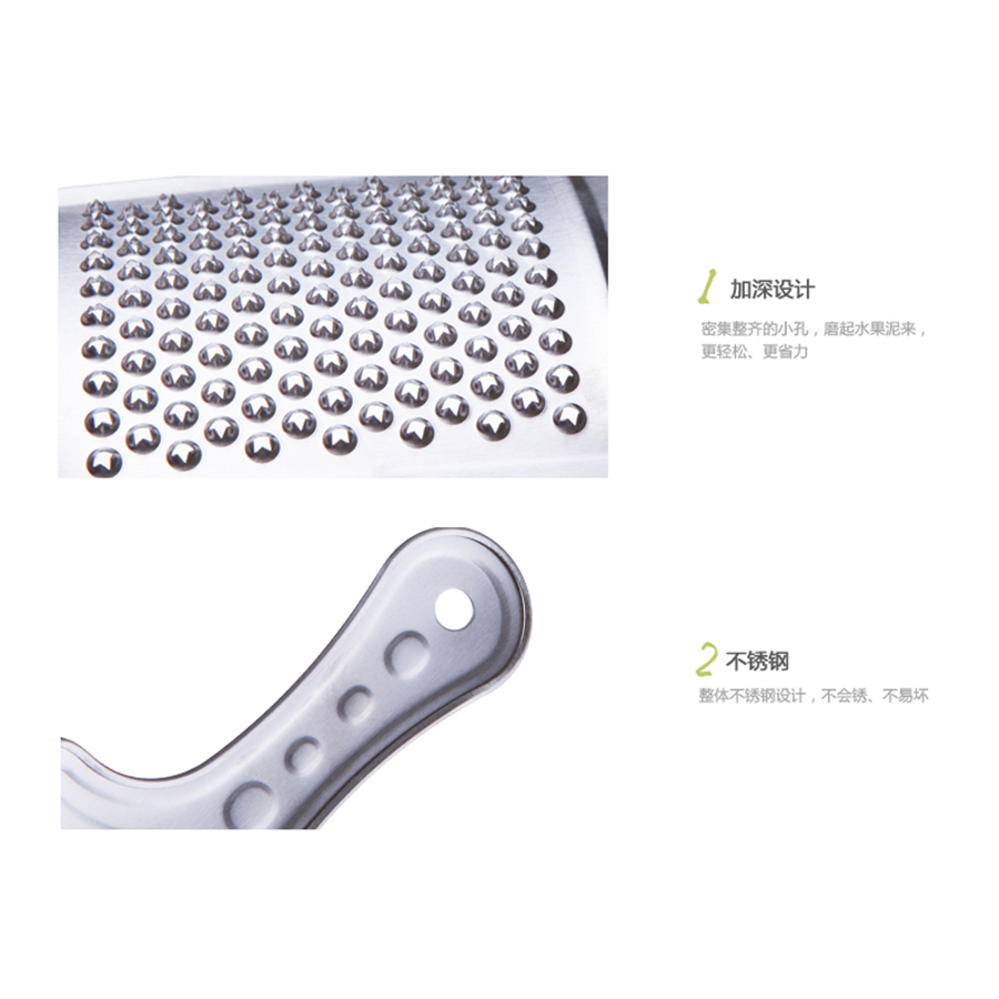 Bàn Nạo Inox Mài Nhỏ Thực Phẩm Có Tay Cầm - Nội Địa Nhật Bản