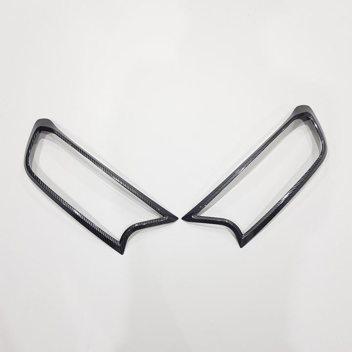 Bộ Ốp đèn Ford Ranger vân Carbon