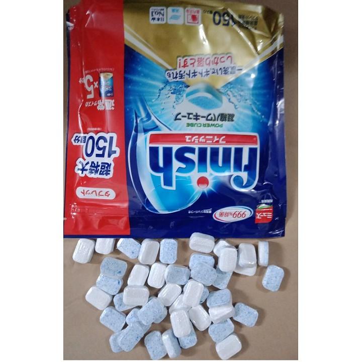 Tặng 10 viên khi mua túi viên rửa bát chén ly Finish bóng muối bột vt Somat Alio