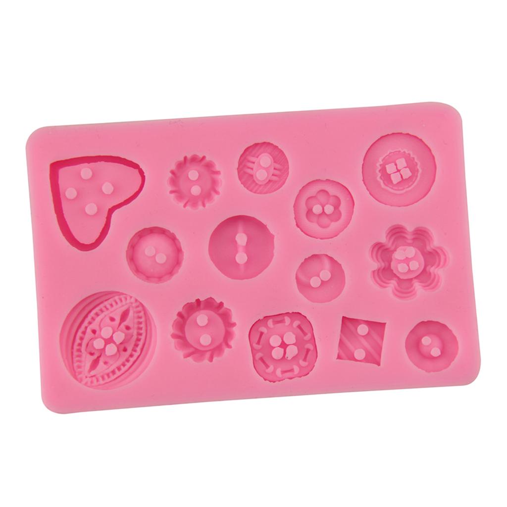 1 Set Floral Button Silicone DIY Jewelry Mold Resin Mould Baking Shape Mould