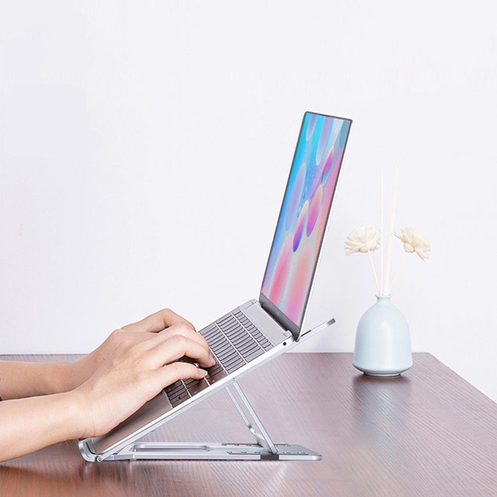 Giá đỡ laptop bằng hợp kim nhôm có thể điều chỉnh tiện dụng