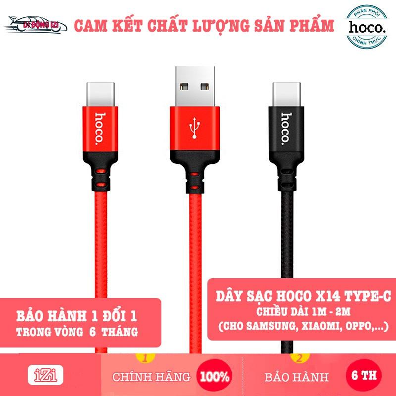 Cáp Sạc Type-C Hoco X14 Dành Cho Android, Samsung, Xiaomi, Oppo,... - Hàng Chính Hãng