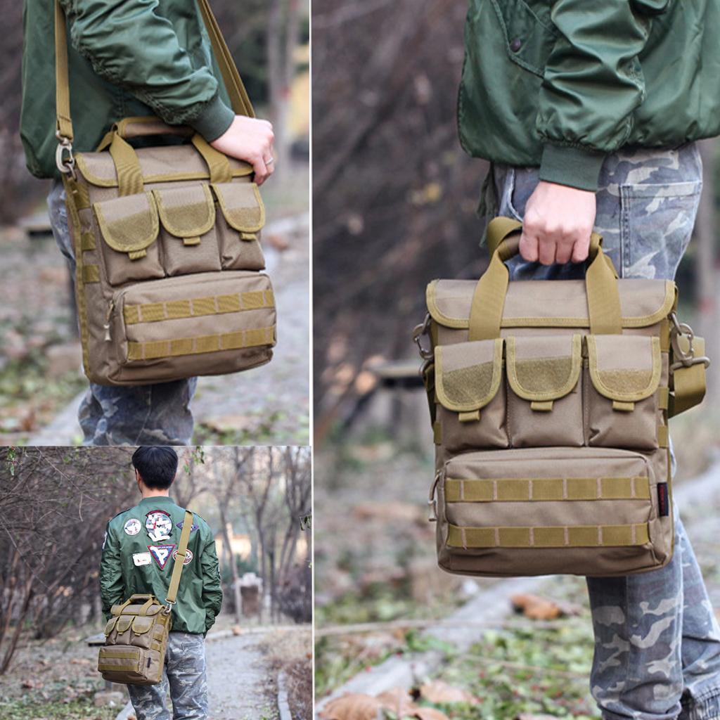 Outdoor Multifunctional Fishing Tackle Bag Water-Resistant Waist Shoulder Carry Storage Waist Pack Sling Bag Fishing Gear Storage for Fishing Hiking Climbing
