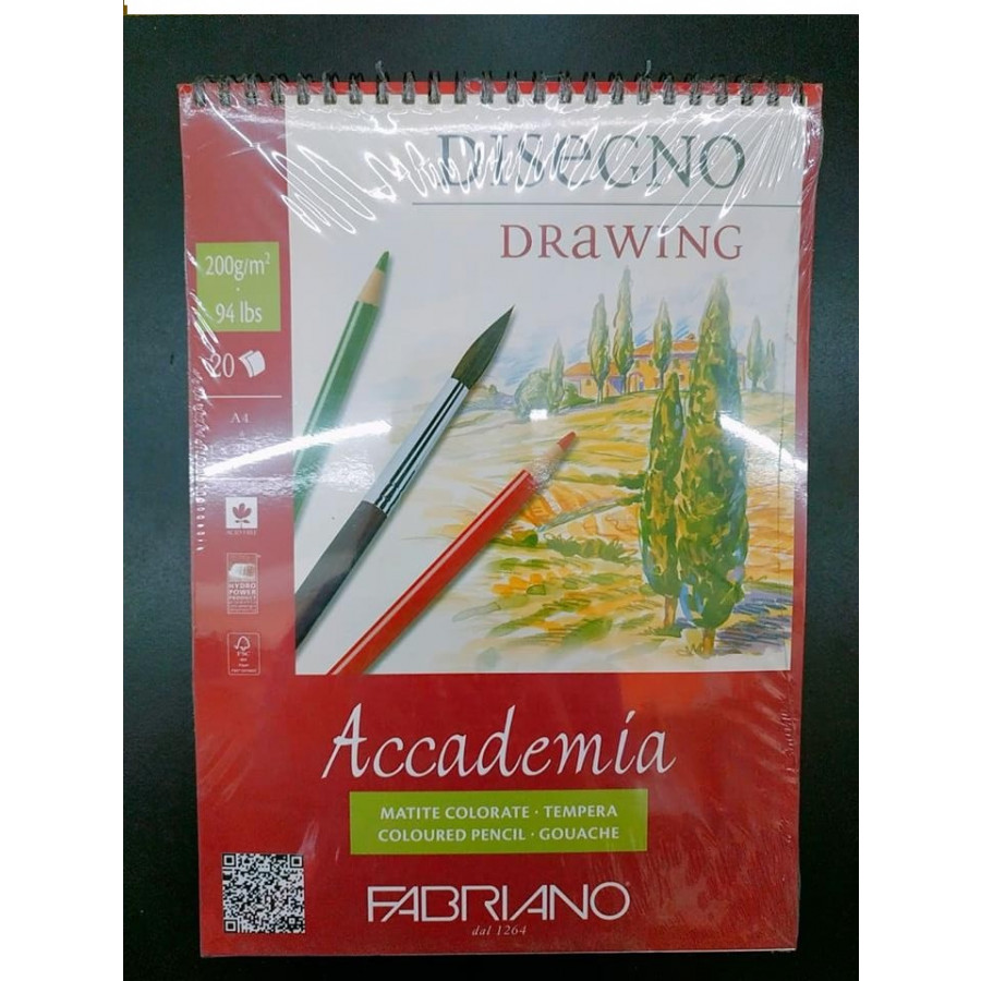 Sổ vẽ Fabriano a4 lò xo 200gsm