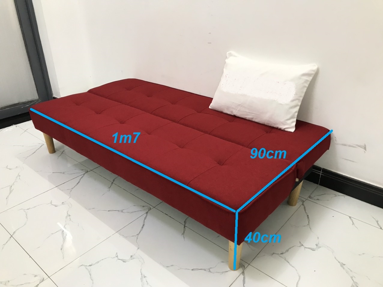 Bộ ghế sofa bed 1m7x90 sofa giường phòng khách sivali12 salon, sopha, sa lông, sô pha