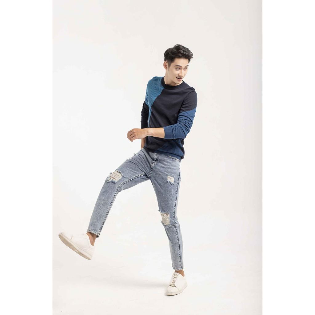 Quần jeans nam ARISTINO AJN00209 dáng suông nam tính