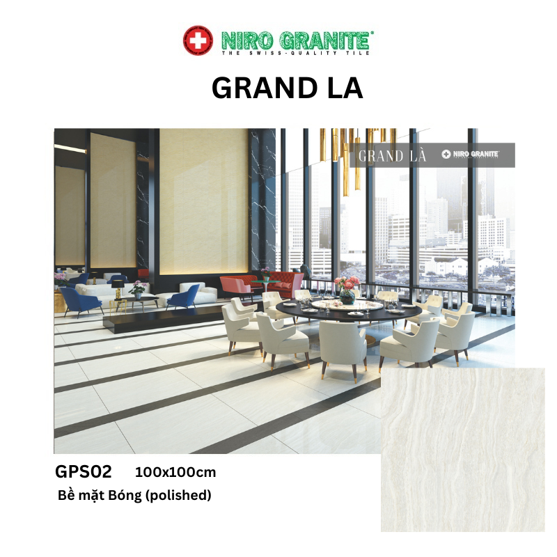 Gạch NIRO GRANITE GPS02 GRAND LA - 100x100cm - 2 viên/thùng(2m2)