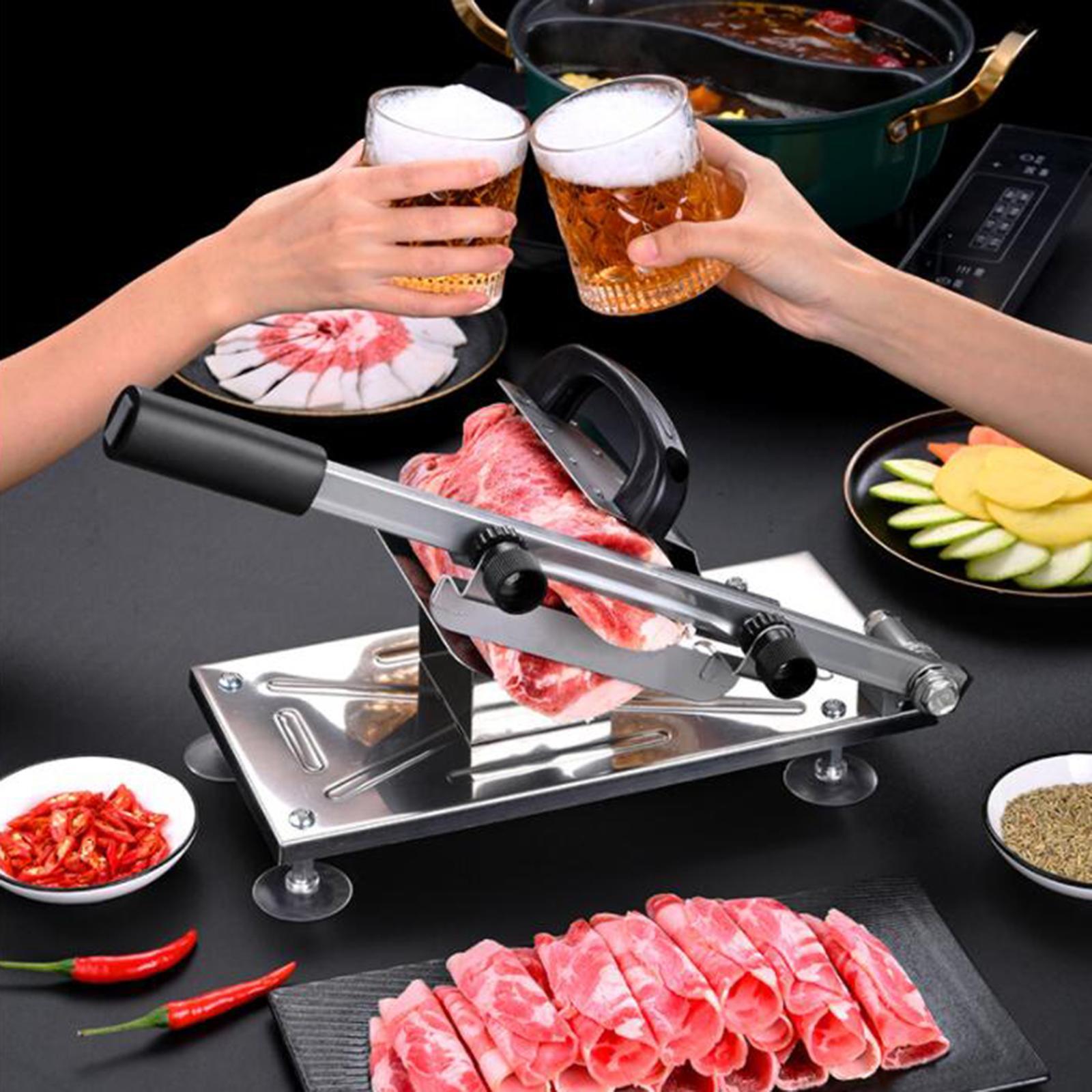 Manual Meat Slicer Vegetable Meat Cutter Slicing Machine for Kitchen