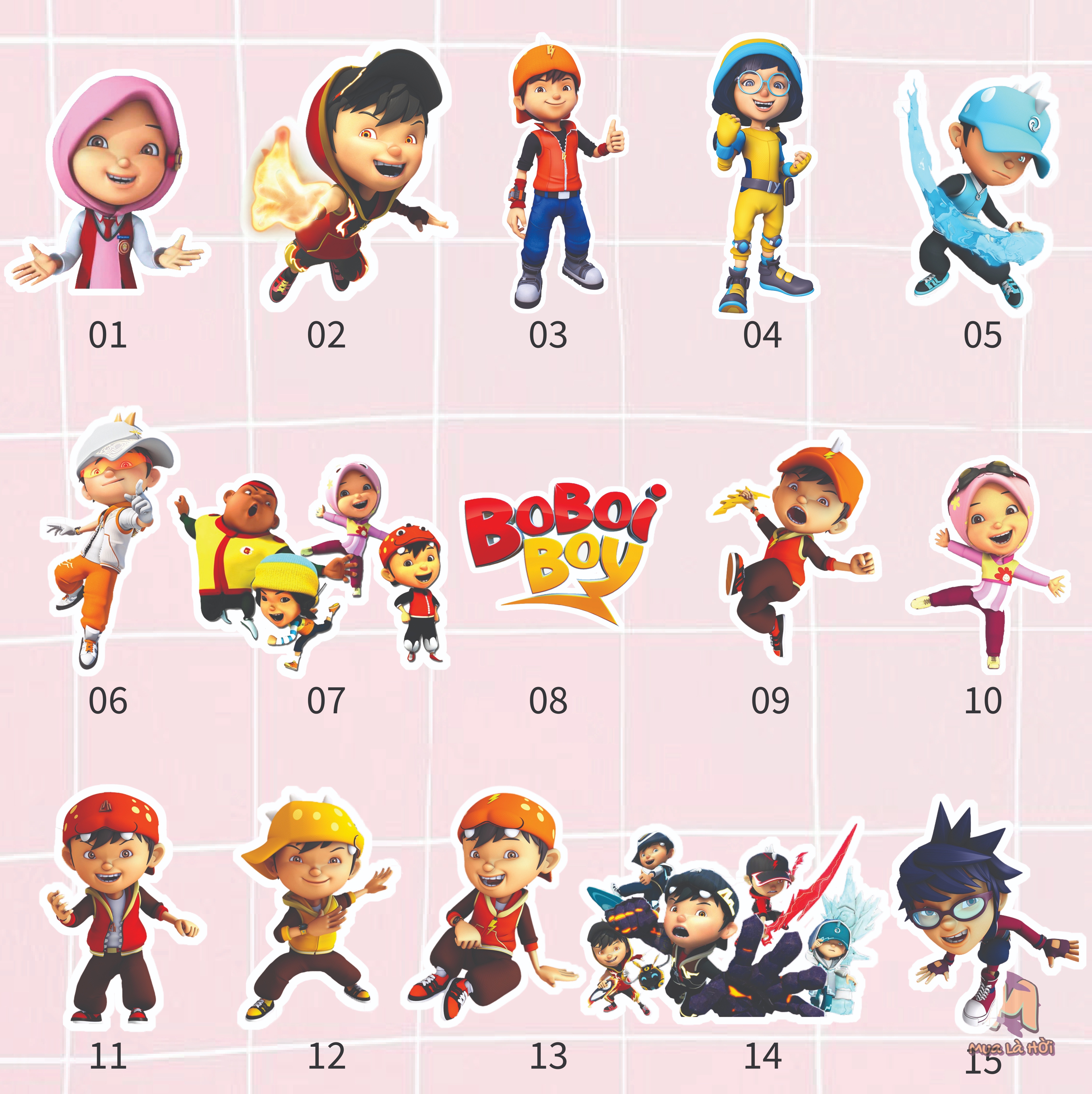 Túi Tote in hình chủ đề Boboiboy