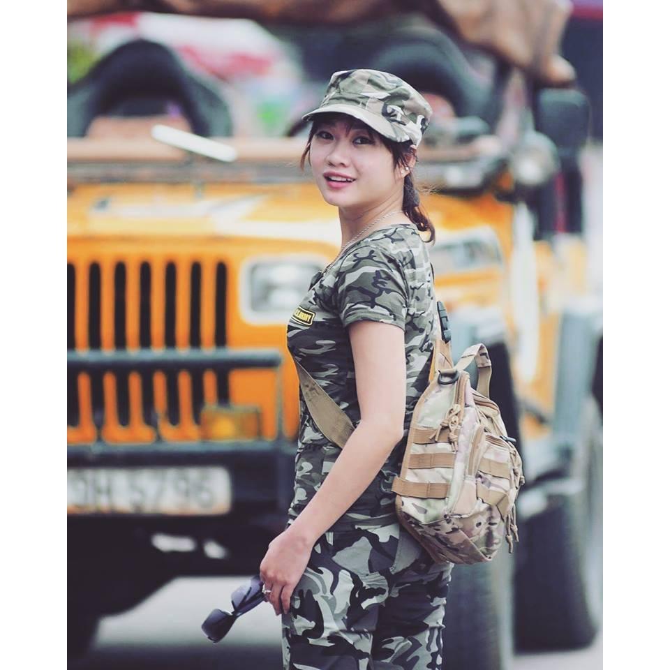 Túi đeo chéo nam nữ phong cách quân đội Army