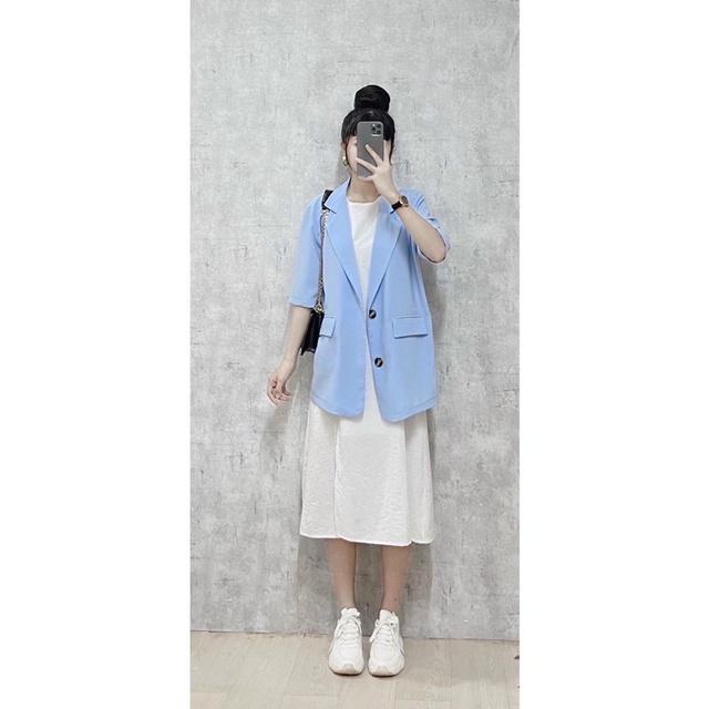 Blazer Tay Lỡ 5 Màu Như Hình(Xả Kho Kèm Ảnh Thật 100%)