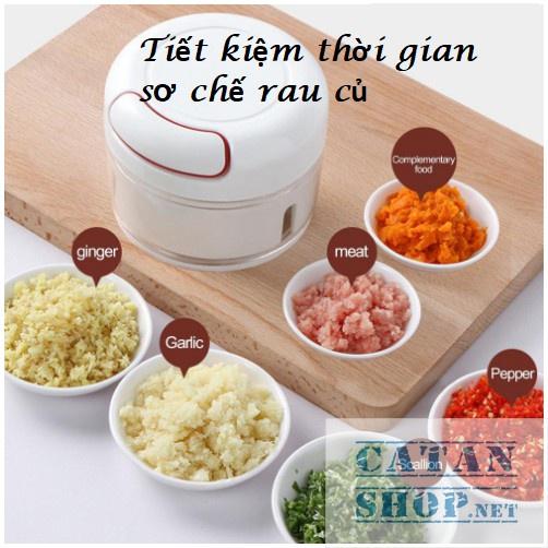 ️️ Dụng cụ xay tỏi ớt cầm tay đa năng thế hệ mới, Máy xay tỏi KÉO TAY MẪU MỚI GD265-XayToi