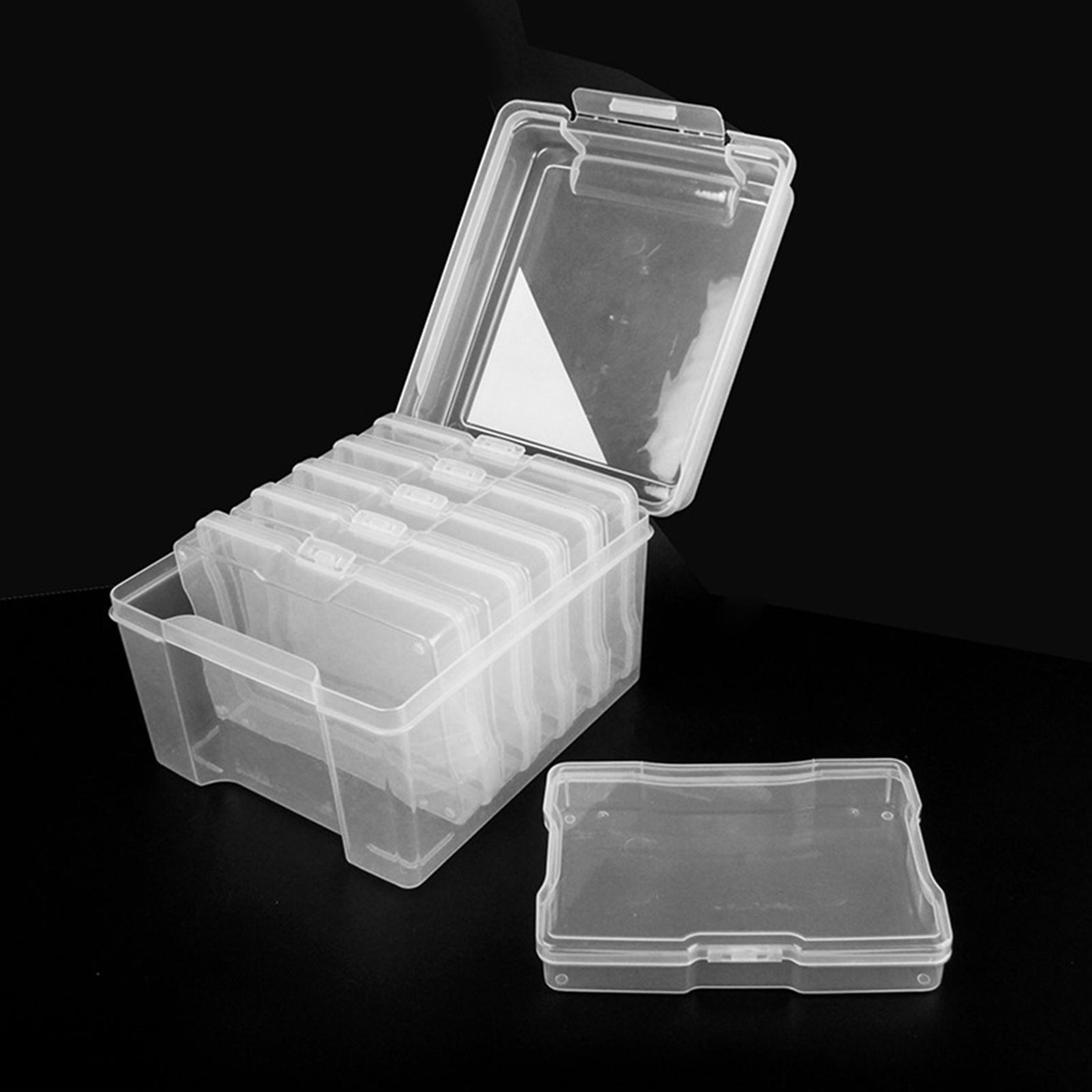 5x7 inch Photo Storage Box High- Craft Organizer Transparent