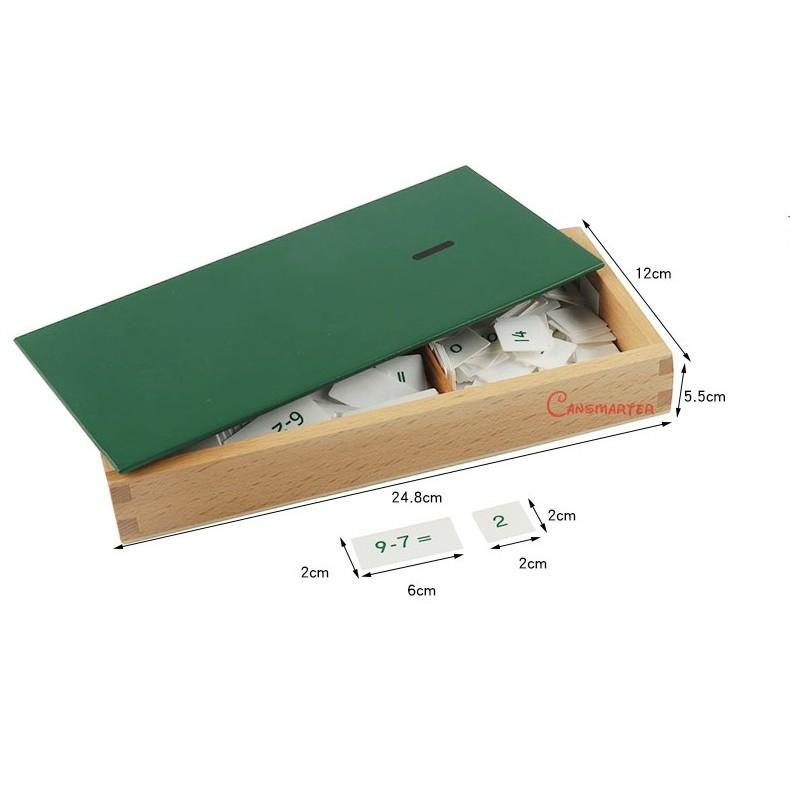 Hộp thẻ phép cộng, phép trừ, phép nhân, phép chia Montessori