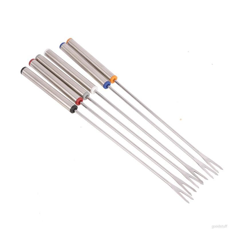 Set 6 xiên nướng thức ăn bằng thép không gỉ chất lượng cao