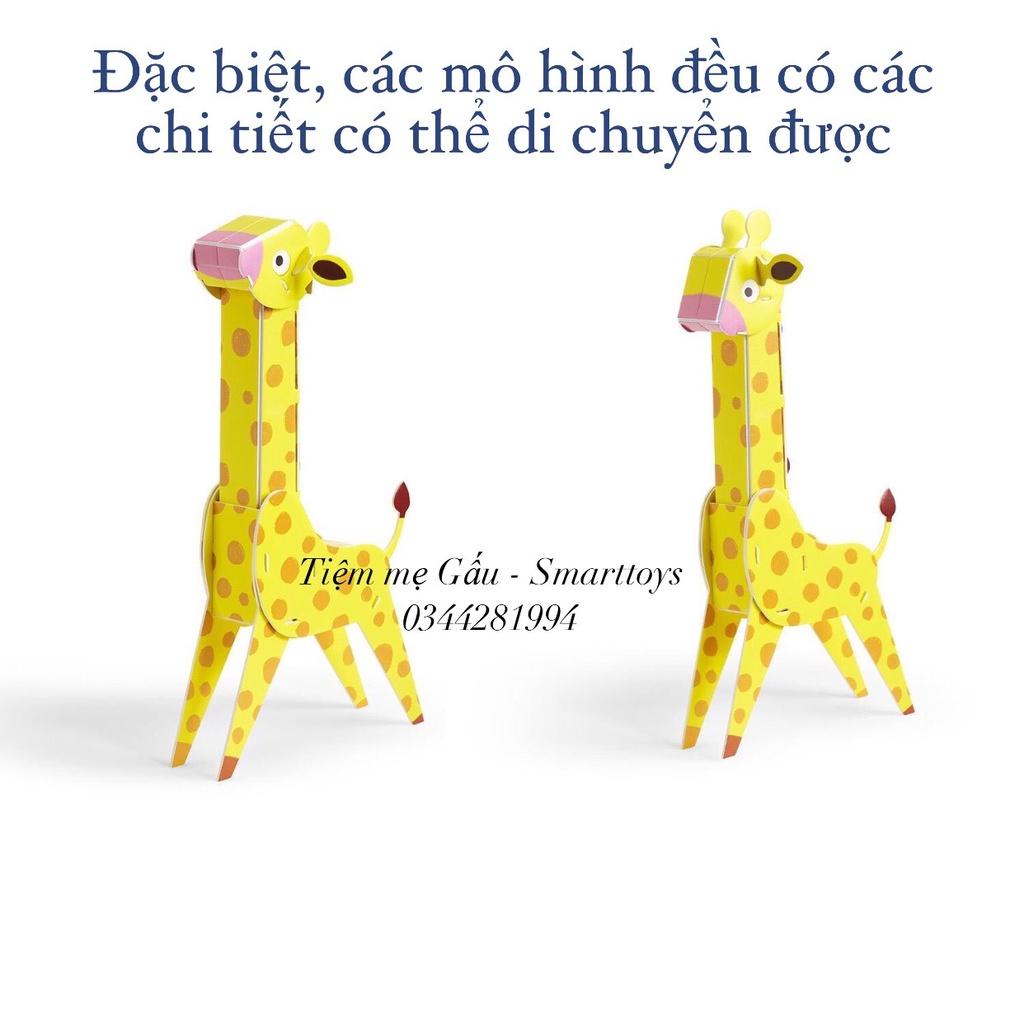 3D ANIMAL PUZZLE MONTESSORI TOYS MÔ HÌNH LẮP GHÉP ĐỘNG VẬT 3D SIZE TO GIÚP PHÁT TRIỂN TƯ DUY LOGIC VÀ SỰ KHÉO LÉO CHO BÉ