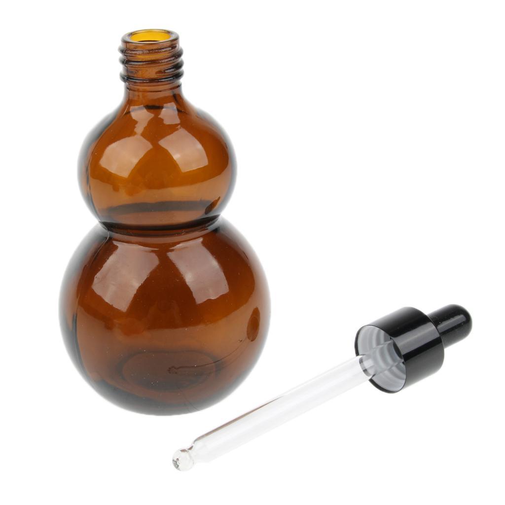 4 Pieces Amber Glass Bottle, Amber Bottle Essential Oil Bottle with Glass Dropper