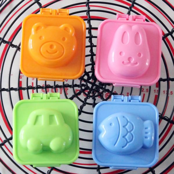 Bộ 6 Khuôn Ép Cơm Ép Trứng Ép Bánh Dễ Thương Cho Bé - Hàng Loại 1