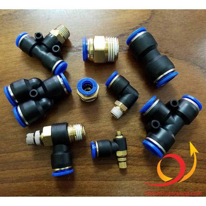 Khớp nối nhanh dây khí 6,8,10,12 bộ 100 cái