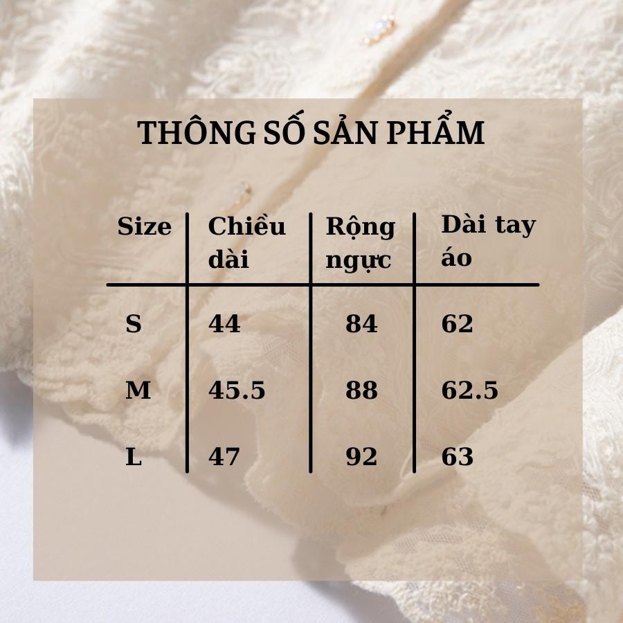 Áo sơ mi trắng nữ ren hai lớp mẫu 2021