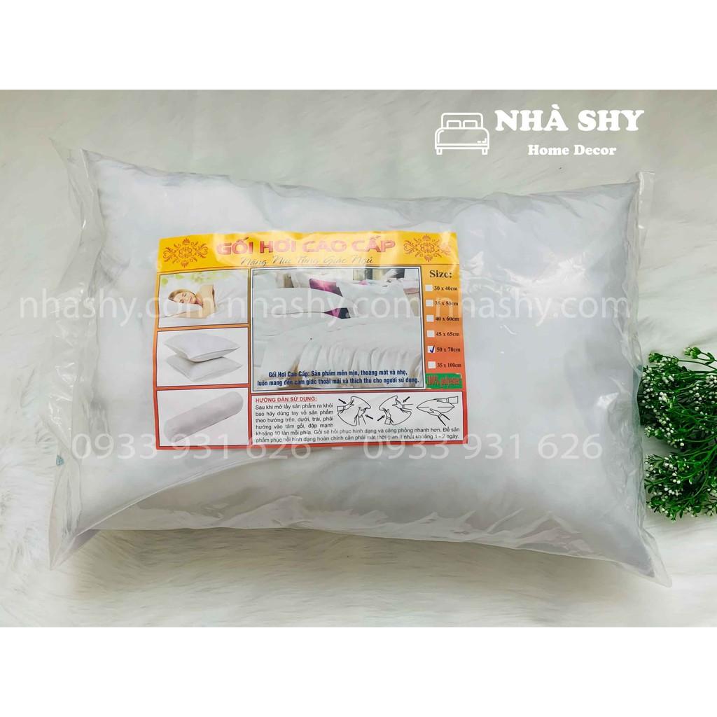 Ruột gối nằm poly cotton (45x65cm) và gối ôm size 35x1m