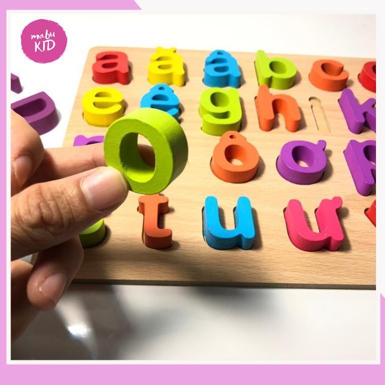 Bảng Chữ Cái Tiếng Việt Bằng Gỗ - Đồ Chơi Gỗ Thông Minh Cho Bé giúp bé Phát triển khả năng tư duy logic