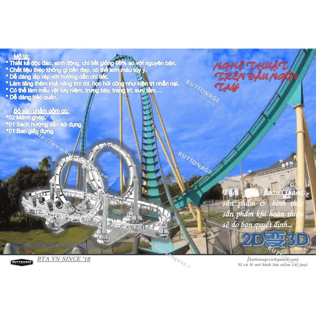 Mô Hình Lắp Ráp 3d Tàu Lượn Siêu Tốc