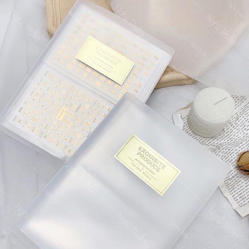 Sổ Đựng sticker ,chứa 80 miếng, abum để hình dán móng