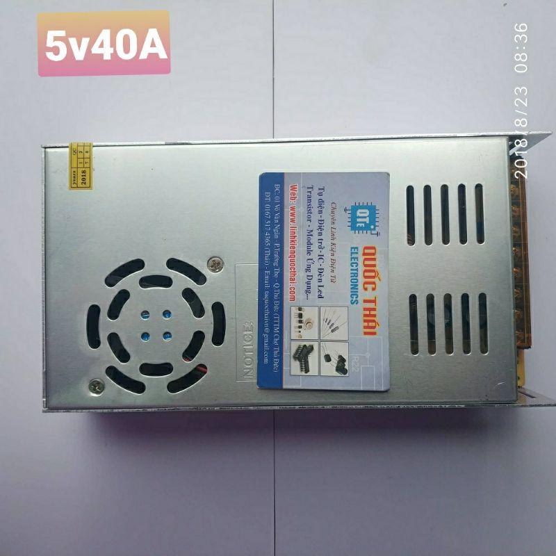 Nguồn xung 5v 40A có quạt