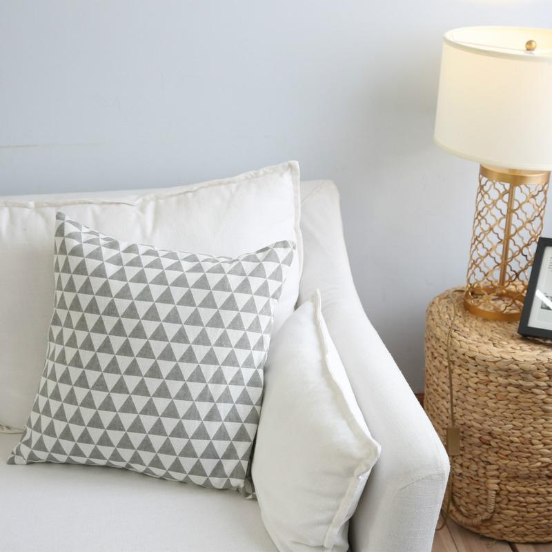 Hình Học Nghệ Thuật Đơn Giản Gối Sofa Gối Đệm Lưới Gối Mô Hình Phòng Gối Không Lõi Vỏ Gối Trang Trí