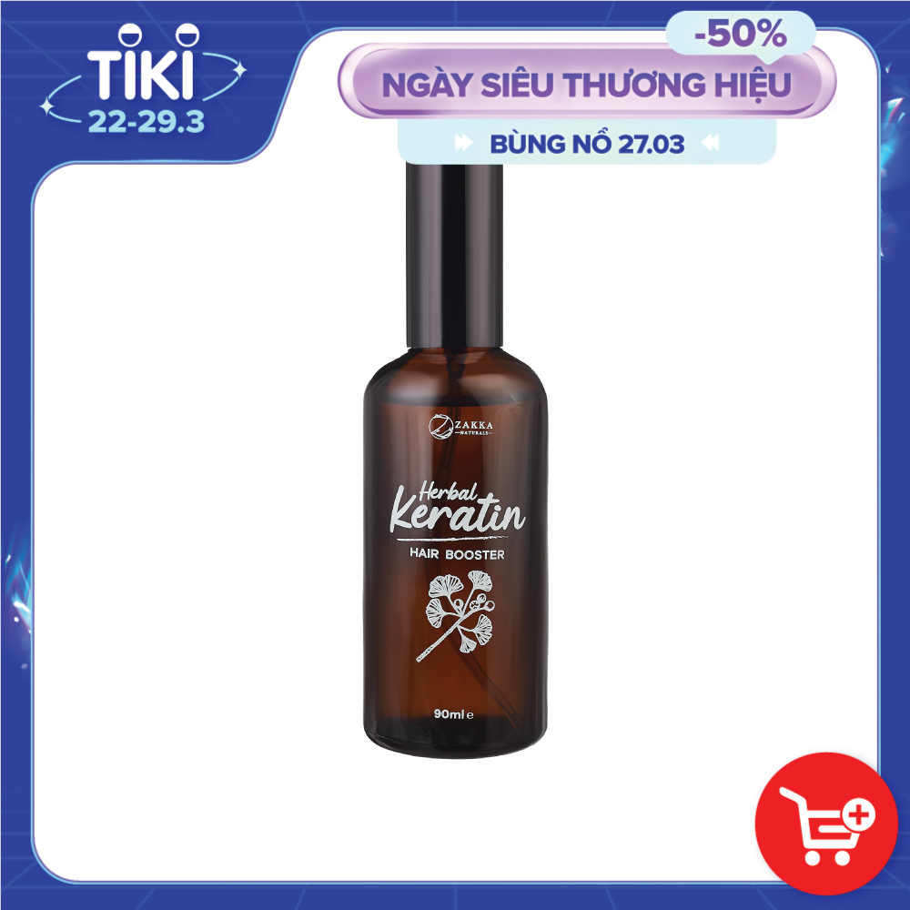 Tinh Chất Dưỡng Tóc Chắc Khoẻ Dạng Xịt Zakka Naturals Herbal Keratin Hair Booster 90ml