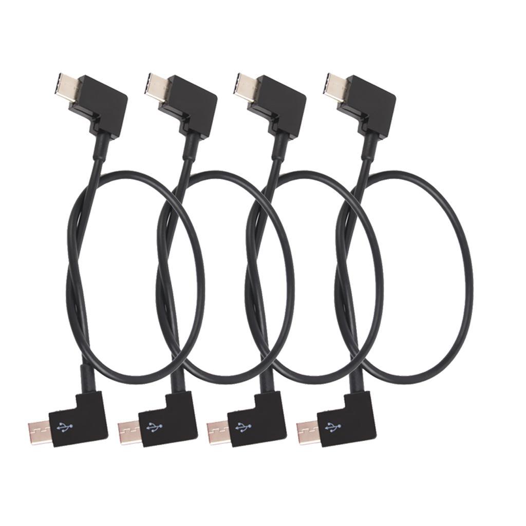 4x Right Angle USB 3.1 Type-C USB-C Male to Male Extension Cable Data Cord